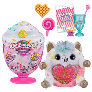 عروسک سخنگوی سورپرایزی رینبوکورنز RainBocoRns سری Sweet Shake با شاخ طلایی